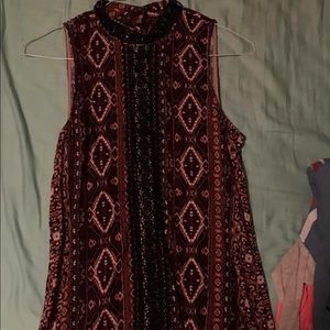 high neck dress size m